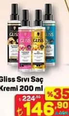 GLİSS SIVI SAÇ KREMİ 200 ML fiyat ve kampanya bilgisi